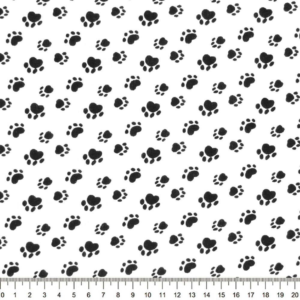 Tecido-Tricoline-Animal-Pegadas-Fundo-Branco-Della-Aviamentos-9467.