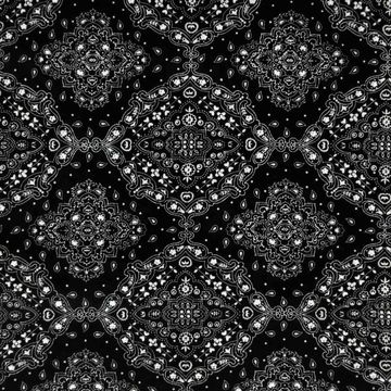 Tecido-Tricoline-Bandana-Fundo-Preto-9426 Tecido-Tricoline-Bandana-Fundo-Preto-9426