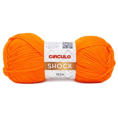 Fio-Shock-Circulo-100g-Cor-4156-Laranja-Neon-Della-Aviamentos