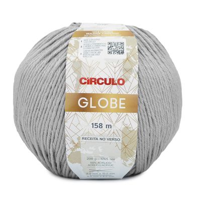 Fio-Globe-Circulo-200-g-Cor-8061-Cromo-Della-Aviamentos