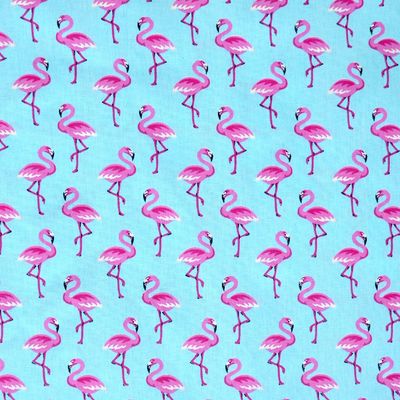 Tecido-Tricoline-Flamingo-Fundo-Azul-9632