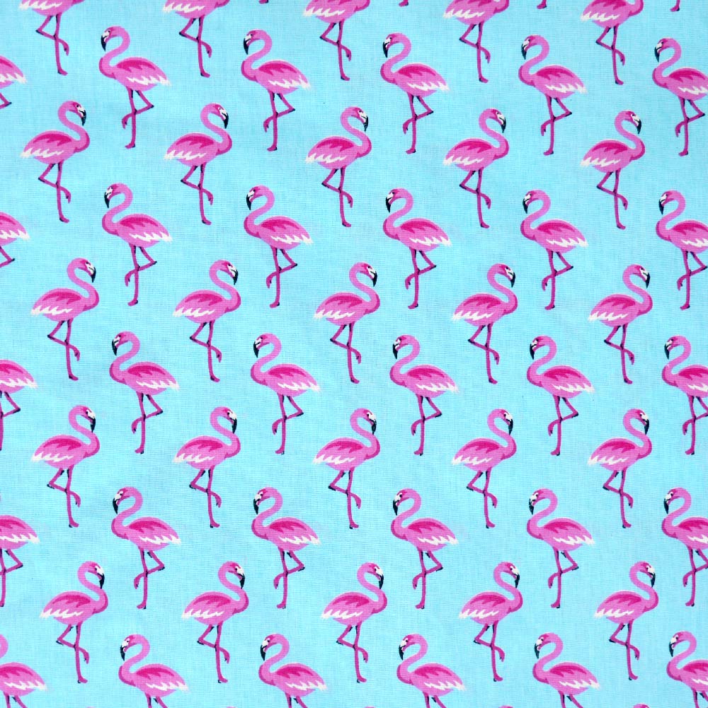Tecido-Tricoline-Flamingo-Fundo-Azul-9632