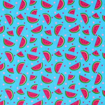 Tecido-Tricoline-Melancia-com-Poa-Fundo-Azul-9631 Tecido-Tricoline-Melancia-com-Poa-Fundo-Azul-9631