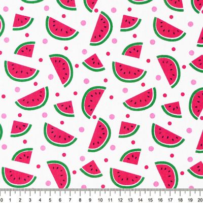 Tecido-Tricoline-Melancia-com-Poa-Fundo-Branco-9630.