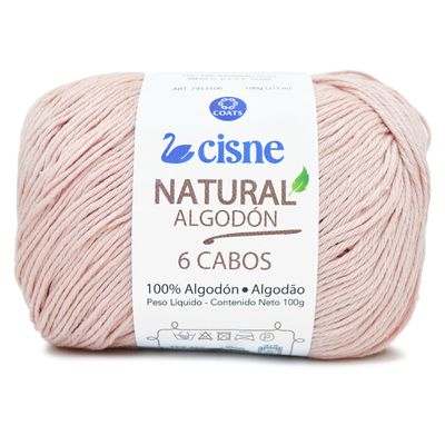 Linha-Natural-Algodon-Cisne-com-6-Cabos-100g-Cor-31-Salmao-Della-Aviamentos