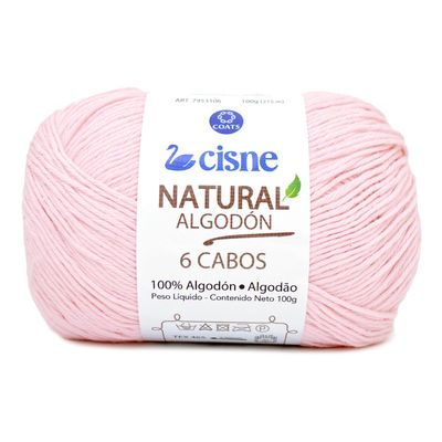 Linha-Natural-Algodon-Cisne-com-6-Cabos-100g-Cor-48-Rosa-Della-Aviamentos