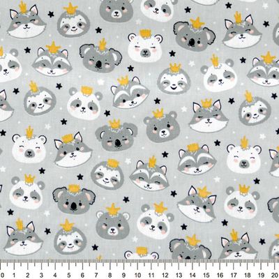 Tecido-Tricoline-Faces-de-Animais-Fundo-Cinza-Della-Aviamentos-9671.