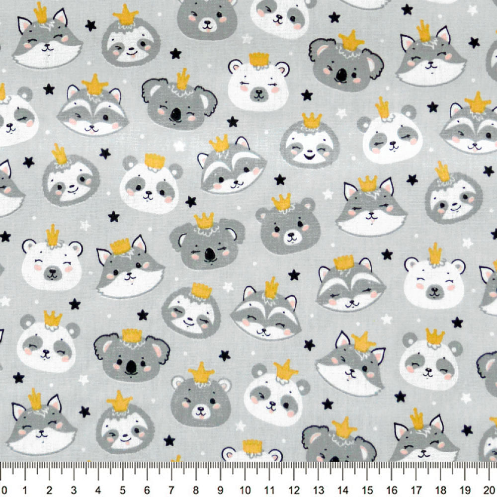 Tecido-Tricoline-Faces-de-Animais-Fundo-Cinza-Della-Aviamentos-9671.