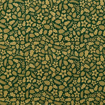 Tecido-Tricoline-Folhas-Douradas-Natalinas-Fundo-Verde-Della-Aviamentos-9694