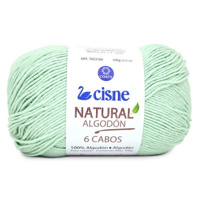 Linha-Natural-Algodon-Cisne-com-6-Cabos-100g-Cor-1043-Verde-Candy-Della-Aviamentos