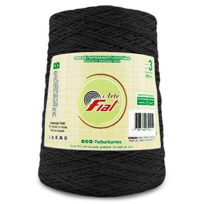 Barbante-Arte-Fial-980-m-cor-99-Preto-Della-Aviamentos