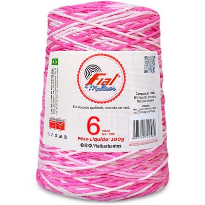 Barbante-Multicor-Fial-300-g-cor-71-Rosa-Della-Aviamentos