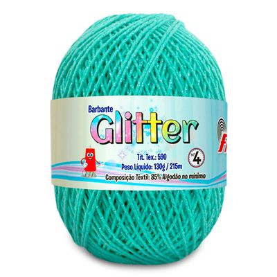 Barbante-Glitter-Fial-130-g-cor-4956-V-Jade-A-Turquesa-Della-Aviamentos
