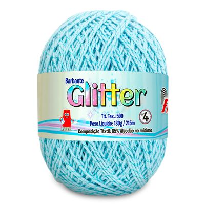 Barbante-Glitter-Fial-130-g-cor-5356-A-Claro-A-Turquesa-Della-Aviamentos
