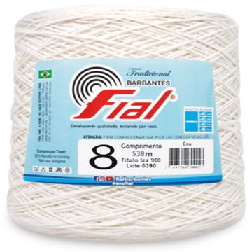 Barbante-Fial-n-8-700-g-Cru-Della-Aviamentos Barbante-Fial-n-8-700-g-Cru-Della-Aviamentos