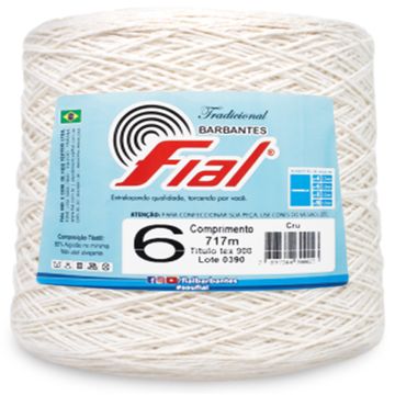 Barbante-Fial-n-6-700-g-Cru-Della-Aviamentos Barbante-Fial-n-6-700-g-Cru-Della-Aviamentos