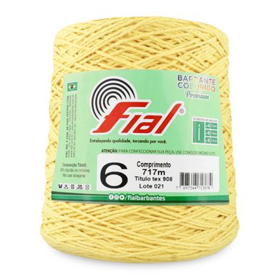 Barbante-Colorido-Fial-n-6-700-g-Cor-13-Amarelo-Claro-Della-Aviamentos