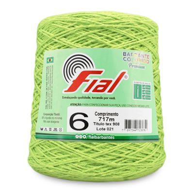 Barbante-Colorido-Fial-n-6-700-g-Cor-44-Verde-Abacate-Della-Aviamentos