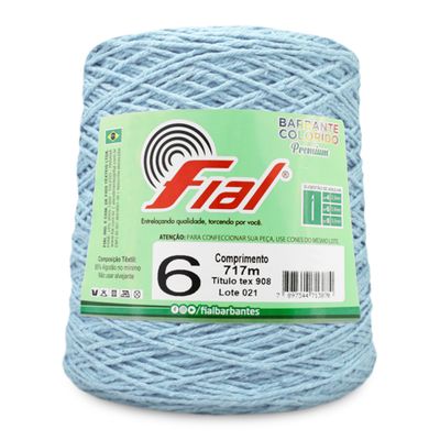 Barbante-Colorido-Fial-n-6-700-g-Cor-53-Azul-Claro-Della-Aviamentos
