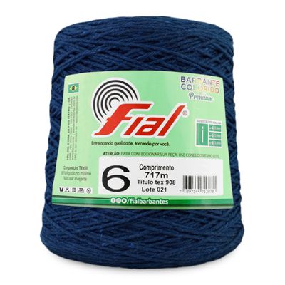 Barbante-Colorido-Fial-n-6-700-g-Cor-61-Azul-Marinho-Della-Aviamentos
