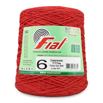Barbante-Colorido-Fial-n-6-700-g-Cor-79-Vermelho-Della-Aviamentos