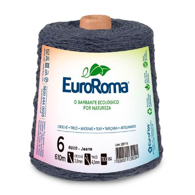 Barbante-Colorido-EuroRoma-n-6-600-g-Cor-6000-Jeans-Della-Aviamentos