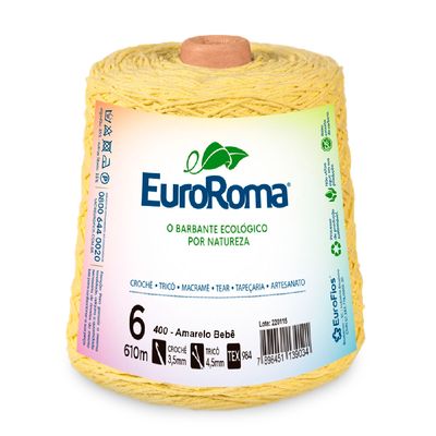 Barbante-Colorido-EuroRoma-n-6-600-g-Cor-400-Amarelo-Bebe-Della-Aviamentos