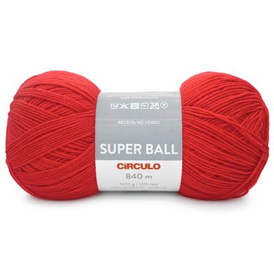 La-Super-Ball-Circulo-500-g-Cor-3583-Fogo-Vermelho-Della-Aviamentos