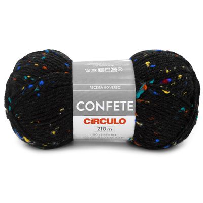 La-Confete-Circulo-100-g-Cor-940-Preto-Della-Aviamentos