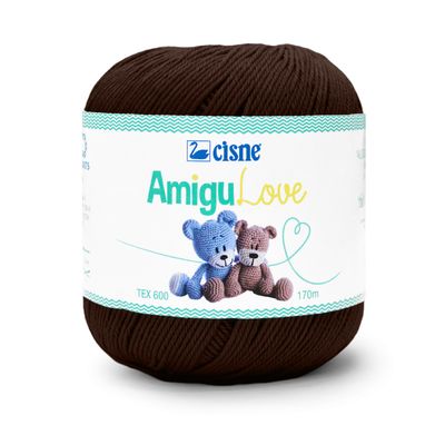 Linha-AmiguLove-Cisne-170-m-Cor-00381-Marrom-Escuro-Della-Aviamentos