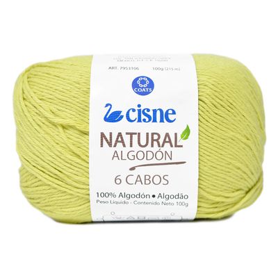 Linha-Natural-Algodon-Cisne-com-6-Cabos-100g-Cor-278-Amarelo-Della-Aviamentos