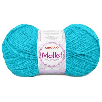 La-Mollet-Circulo-100g-Cor-2194-Azul-Turquesa-Della-Aviamentos