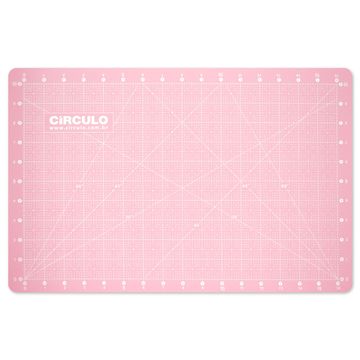Base-para-Corte-de-Tecidos-Circulo-45x30-cm-Rosa-Verso-Della-Aviamentos Base-para-Corte-de-Tecidos-Circulo-45x30-cm-Rosa-Verso-Della-Aviamentos