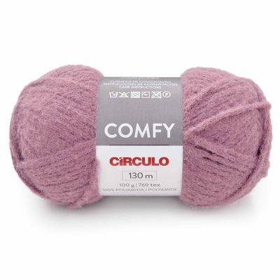 La-Comfy-Circulo-100-g-Cor-3213-Rosa-Patina-Della-Aviamentos