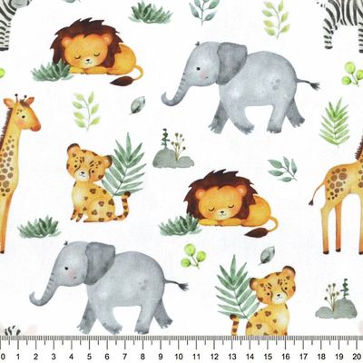 Tecido-Tricoline-Animais-Savana-Fundo-Branco-Della-Aviamentos-10395.