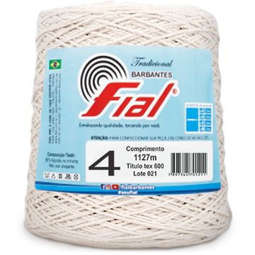 Barbante-Fial-n-4-700-g-Cru-Della-Aviamentos Barbante-Fial-n-4-700-g-Cru-Della-Aviamentos