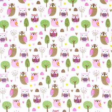 Tecido-Tricoline-Corujas-Rosas-Fundo-Branco-Della-Aviamentos-10391 Tecido-Tricoline-Corujas-Rosas-Fundo-Branco-Della-Aviamentos-10391