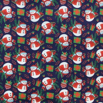 Tecido-Tricoline-Boneco-de-Neve-Fundo-Azul-Marinho-Della-Aviamentos-10480 Tecido-Tricoline-Boneco-de-Neve-Fundo-Azul-Marinho-Della-Aviamentos-10480