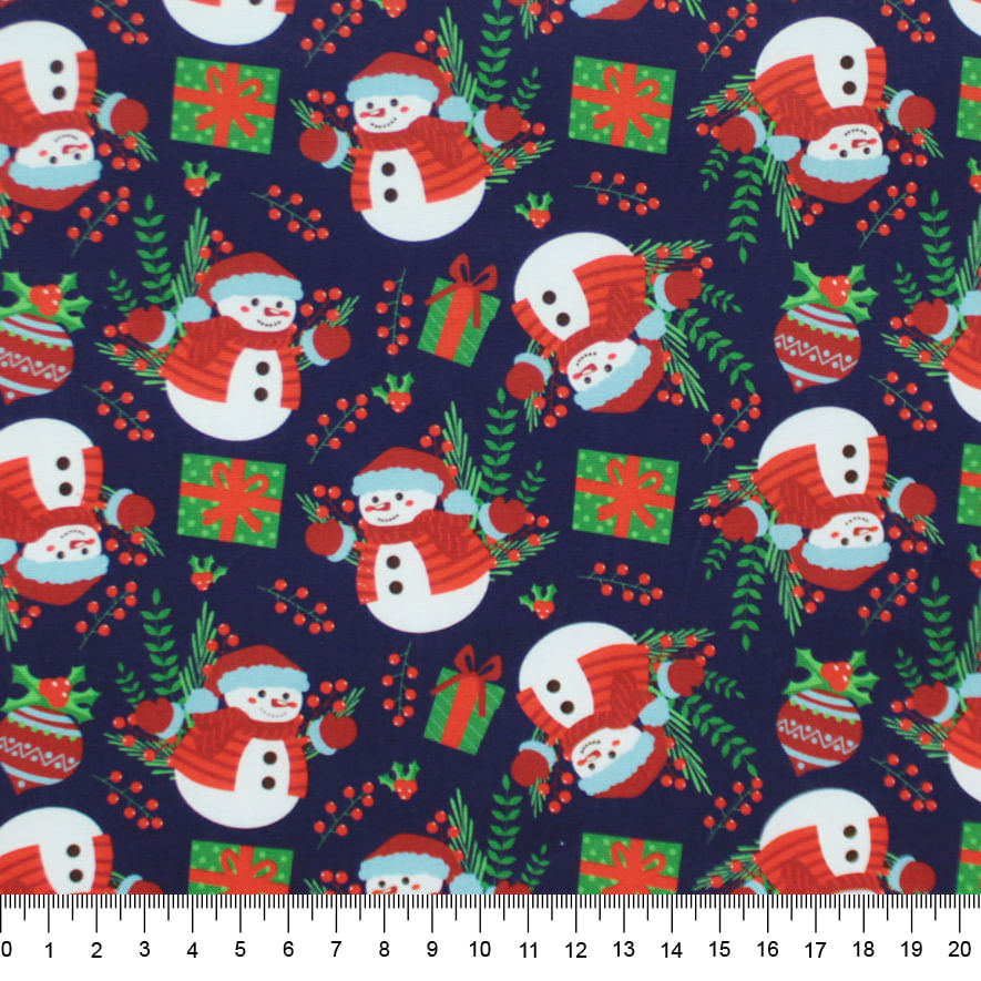 Tecido-Tricoline-Boneco-de-Neve-Fundo-Azul-Marinho-Della-Aviamentos-10480-2