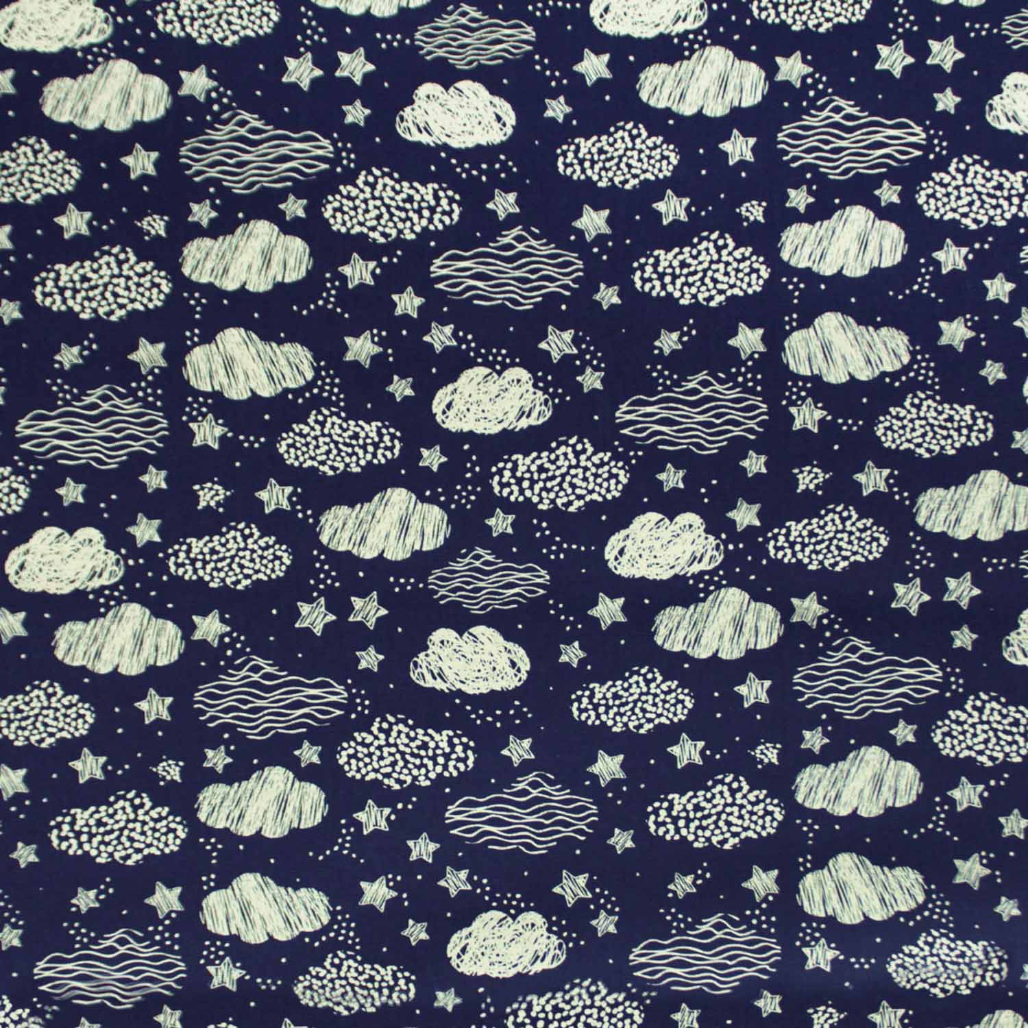 Tecido-Tricoline-Nuvens-Riscadas-Bege-Fundo-Azul-Marinho-Della-Aviamentos-10492