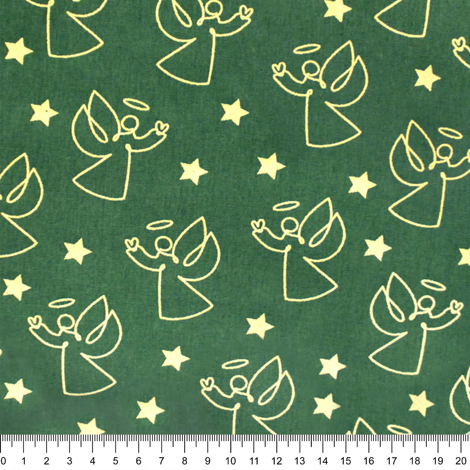 Tecido-Tricoline-Anjos-Dourado-Fundo-Verde-Della-Aviamentos-10509-1