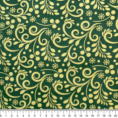 Tecido-Tricoline-Arabesco-Dourado-Fundo-Verde-Della-Aviamentos-10501-2