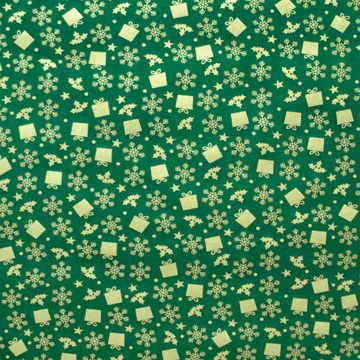 Tecido-Tricoline-Natal-Flocos-Dourados-Fundo-Verde-Della-Aviamentos-10507 Tecido-Tricoline-Natal-Flocos-Dourados-Fundo-Verde-Della-Aviamentos-10507