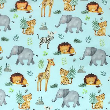 Tecido-Tricoline-Savana-Fundo-Azul-Della-Aviamentos-10489 Tecido-Tricoline-Savana-Fundo-Azul-Della-Aviamentos-10489