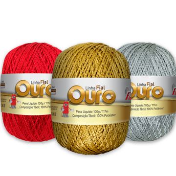Linha-Fial-Ouro-100g-Della-Aviamentos Linha-Fial-Ouro-100g-Della-Aviamentos