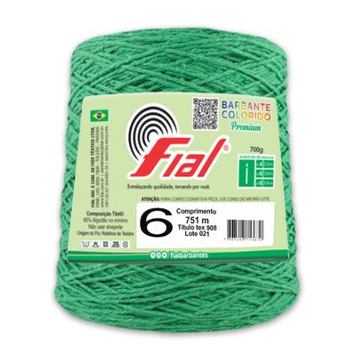 Barbante-Colorido-Fial-n-6-700-g-Cor-47-Verde-Bandeira-Della-Aviamentos