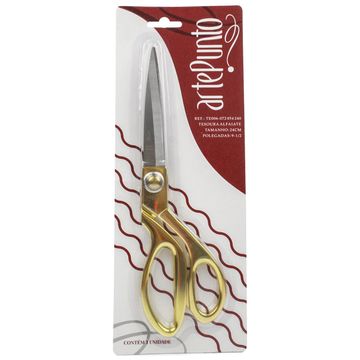 Tesoura-Alfaiate-Dourada-ArtePunto-24cm Tesoura-Alfaiate-Dourada-ArtePunto-24cm