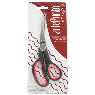 Tesoura-Multiuso-Preta-ArtePunto-19cm Tesoura-Multiuso-Preta-ArtePunto-19cm