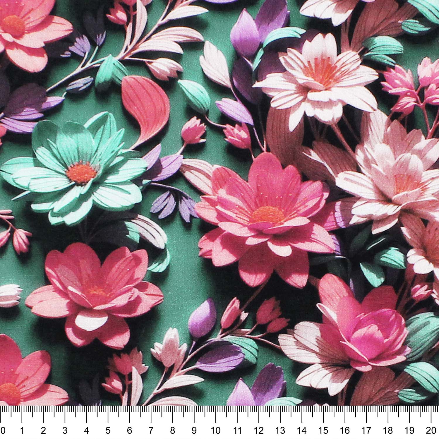 tecido-tricoline-digital-3d-flores-rosa-fundo-verde-della-aviamentos-10905_1