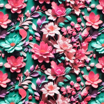 tecido-tricoline-digital-3d-flores-rosa-fundo-verde-della-aviamentos-10905 tecido-tricoline-digital-3d-flores-rosa-fundo-verde-della-aviamentos-10905